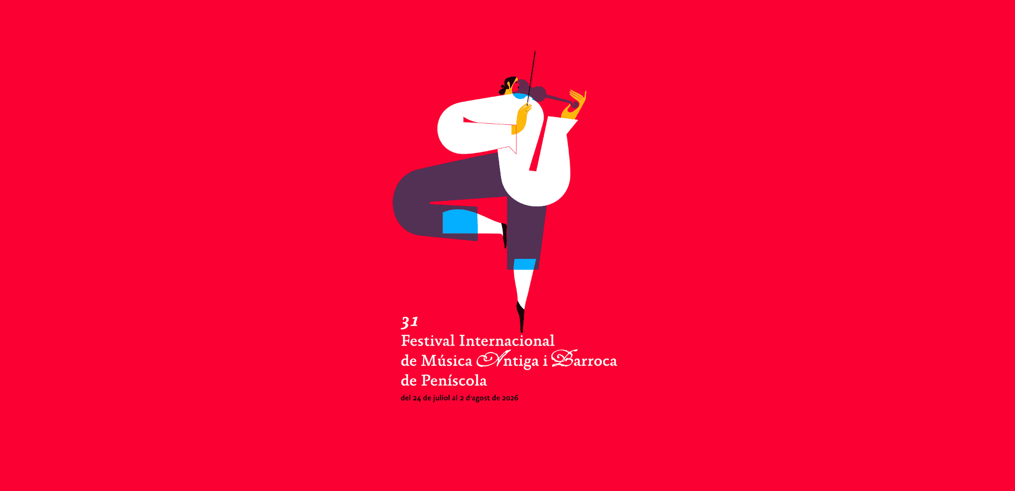 Cartel del 31 Festival Internacional de Música Antiga y Barroca de Peñíscola.