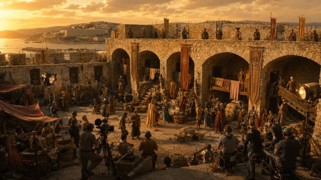 Peñíscola se convierte en Meereen: el rodaje de Juego de Tronos