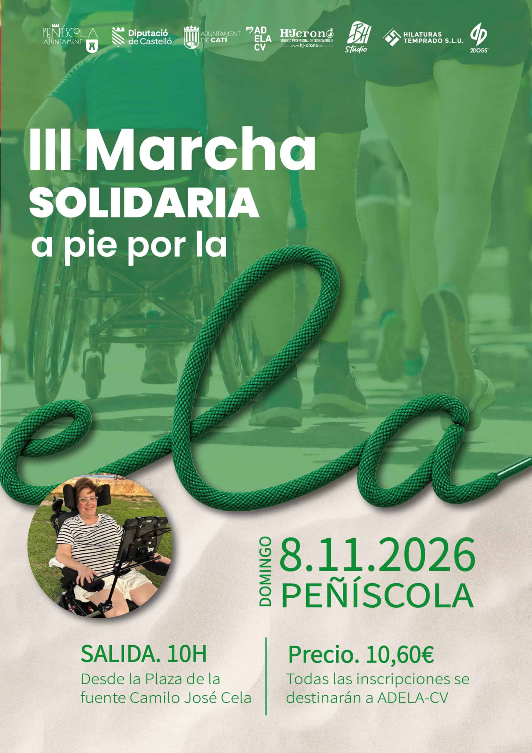 Peñíscola prepara la III Marcha Solidaria por la ELA para el 8 de noviembre