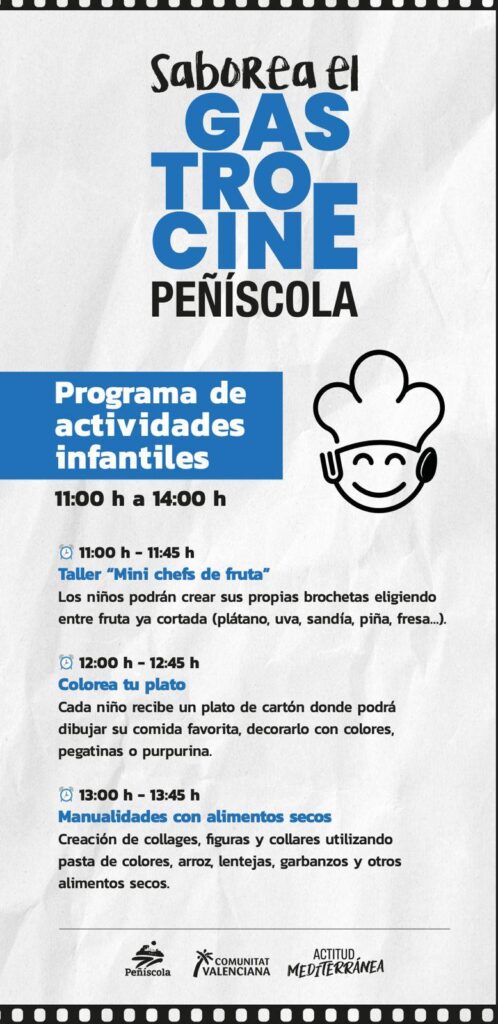Programa de actividades infantiles de Gastrocine