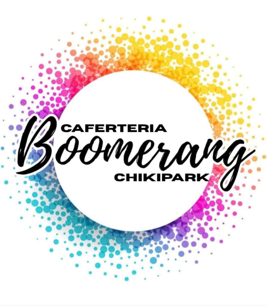 Cartel de truco o trato de Chikipark Boomerang