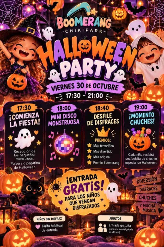 Imagen de la actividad de Halloween de Chikipark Boomerang